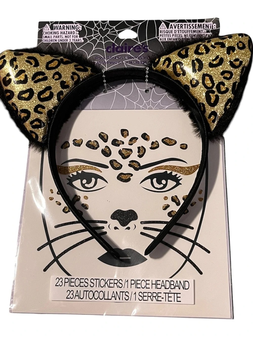 Claire's Pink Fuzzy Cat Ear Headband